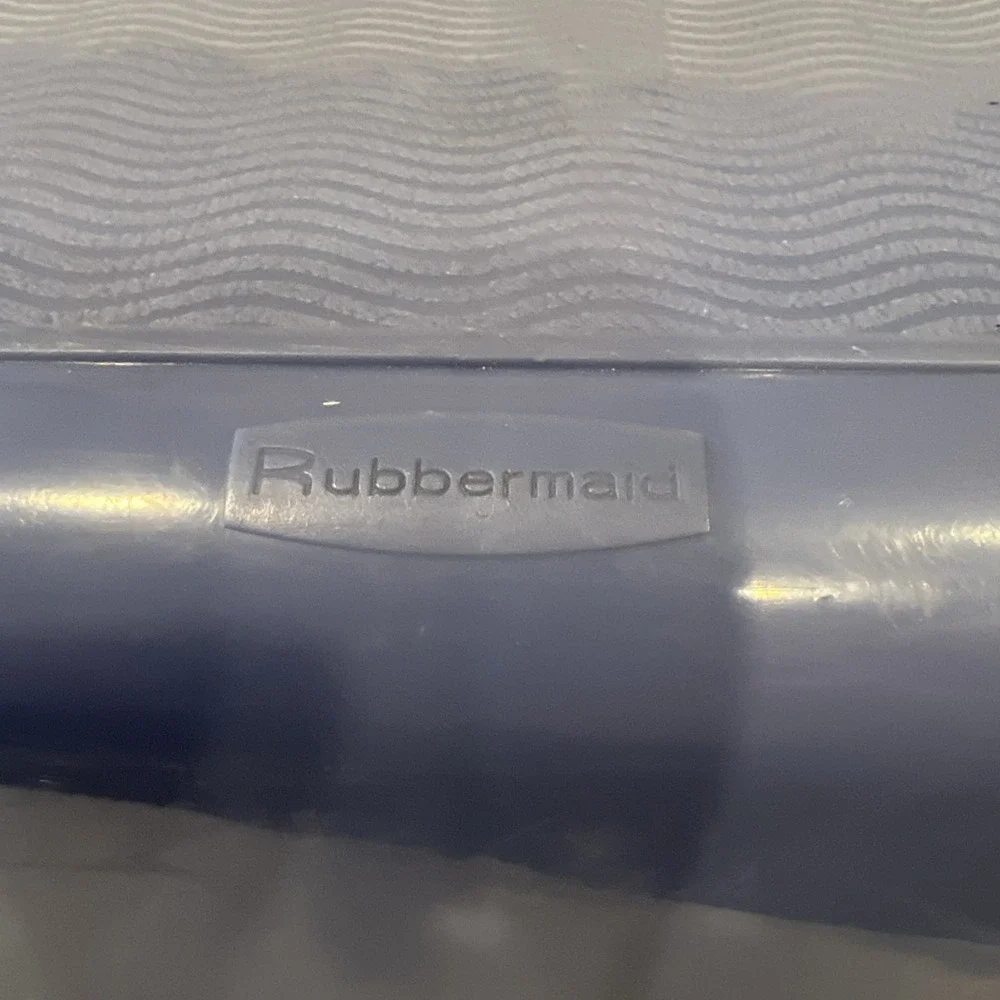 Vtg Large Blue Rubbermaid Step Stool 4200 Heavy‎ Duty Plastic GUC 300# Capacity